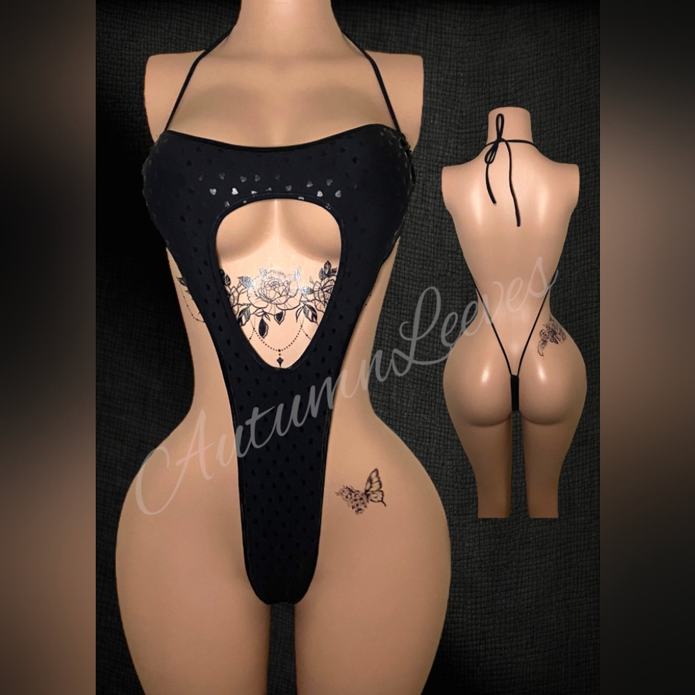 Black Cutout Bodysuit